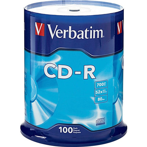 Verbatim America, LLC CD-R 80 Minute (700 MB) (52x) DataLifePlus (Pk=100/Spindle)