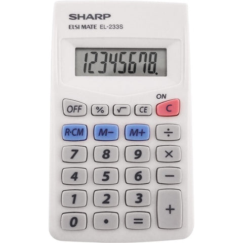 Sharp Electronics EL-233SB 8-Digit Pocket Calculator