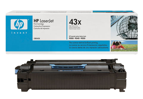 HP 43X (C8543X) LaserJet 9000 9040 9050 M9040 M9050 High Yield Black Original LaserJet Toner Cartridge (30000 Yield) (Yield is 38000 in Models 9040 9050 M9040 M9050)